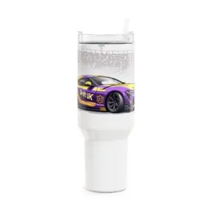 Drift UK Racing Tumbler - 40oz Insulated Travel Mug with Straw
